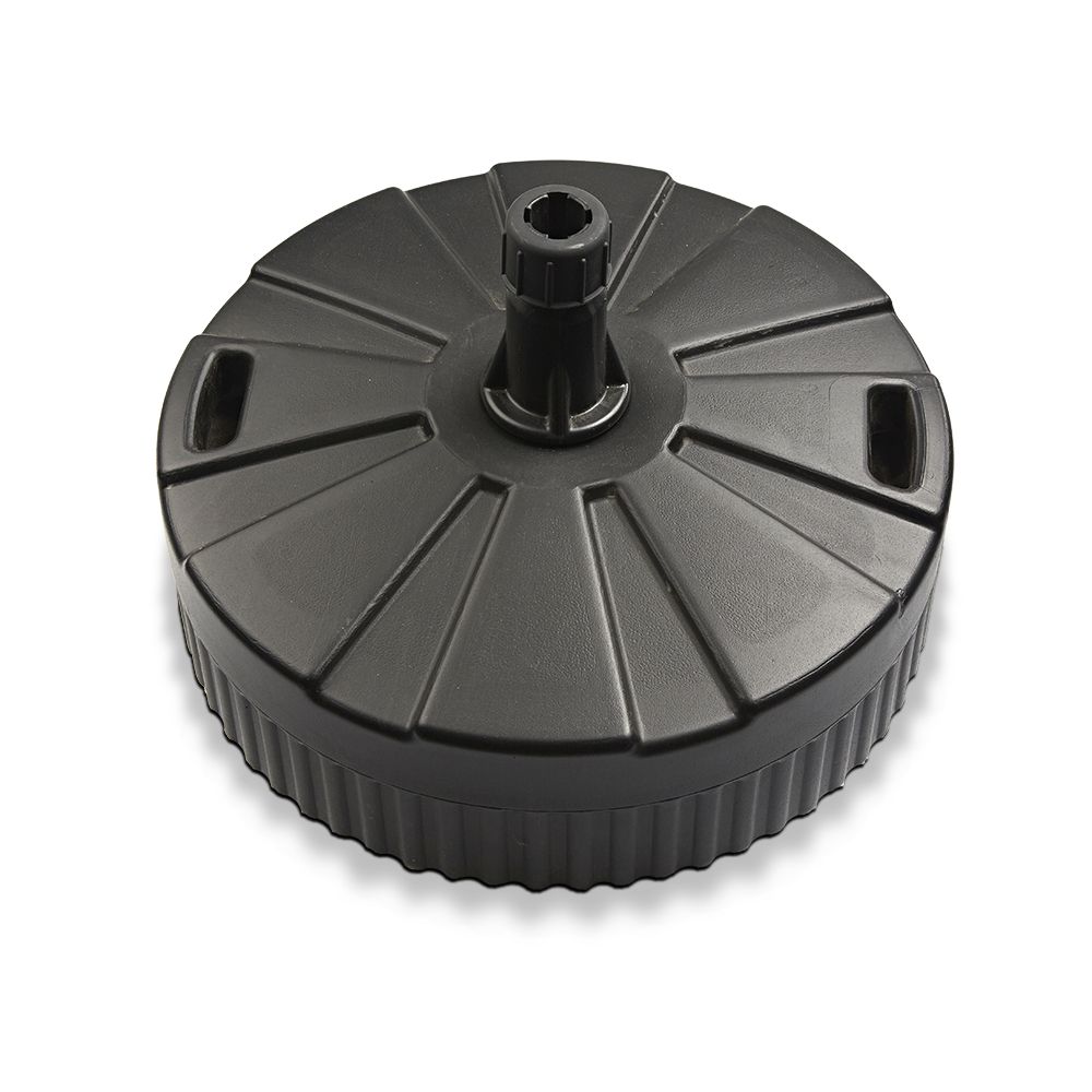 Round black base for flag support