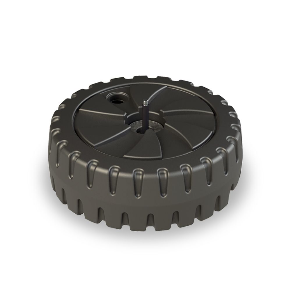 Heavy-duty flat black base for flags