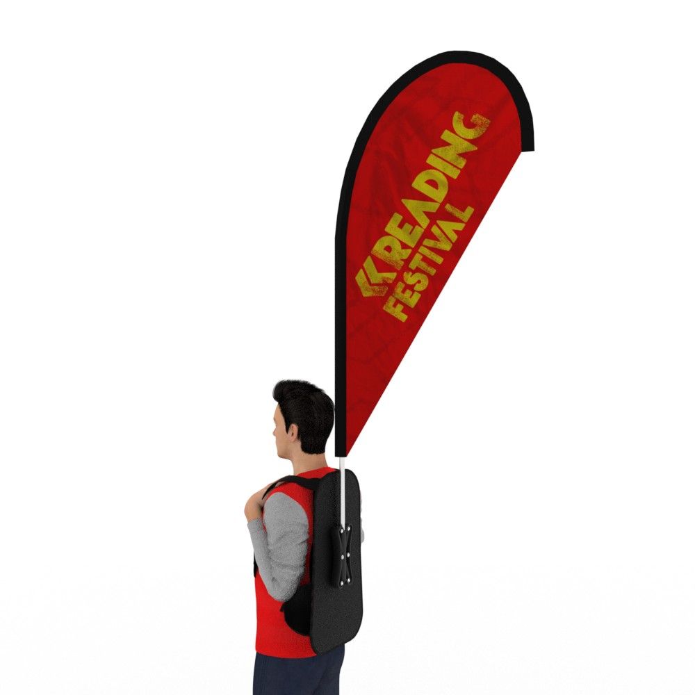 Backpack Teardrop Flags